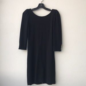 Juicy couture long sleeve black dress size S